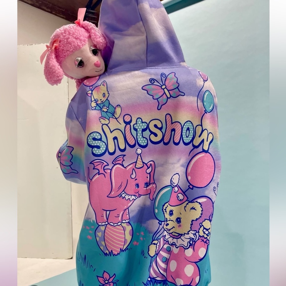 Sugar Thrillz Not So Funhouse Circus Hoodie Pastel Small Dolls Kill Sh Show Cat